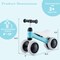 4 Wheels No-Pedal Baby Balance Bike Perfect for Indoor and Outdoor Use